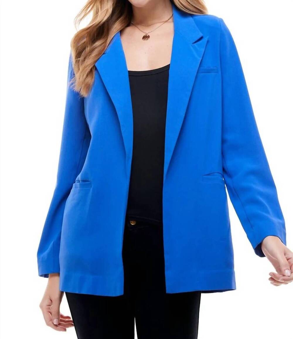 NEW TCEC open front blazer in royal blue